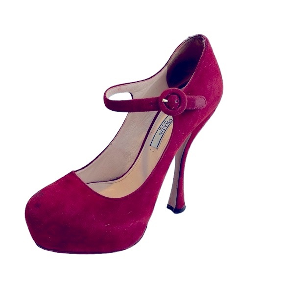 Prada Suede Platform Mary Jane Pumps EU 36 - Picture 1 of 10
